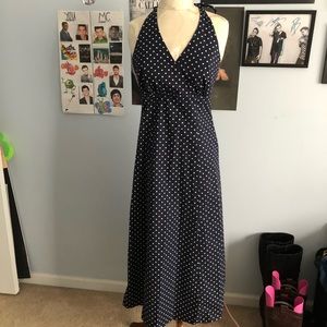 Land’s End Navy Halter Dress